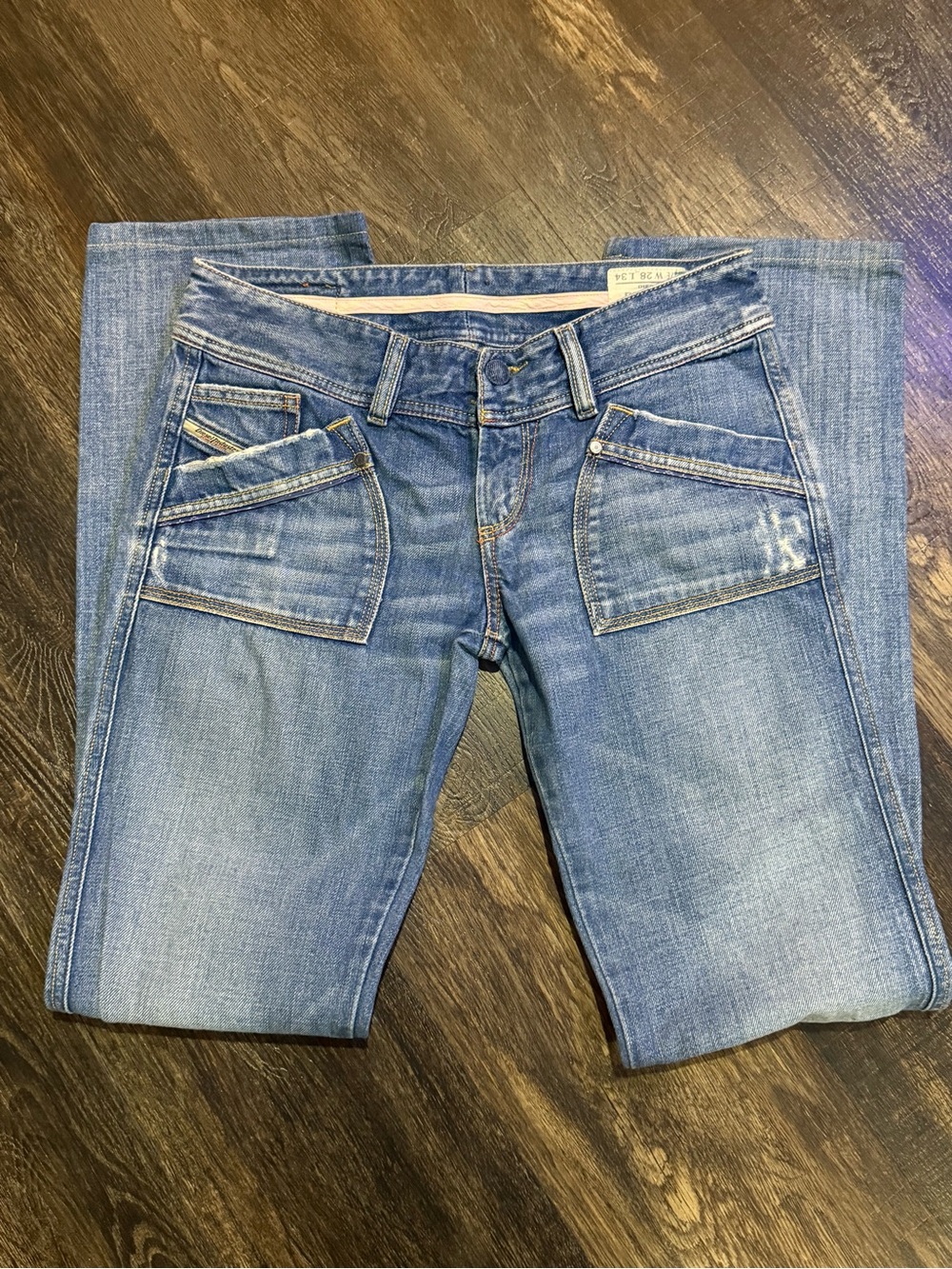 Diesel Reckfly W28 L34 Distressed Bootcut Flare Jeans